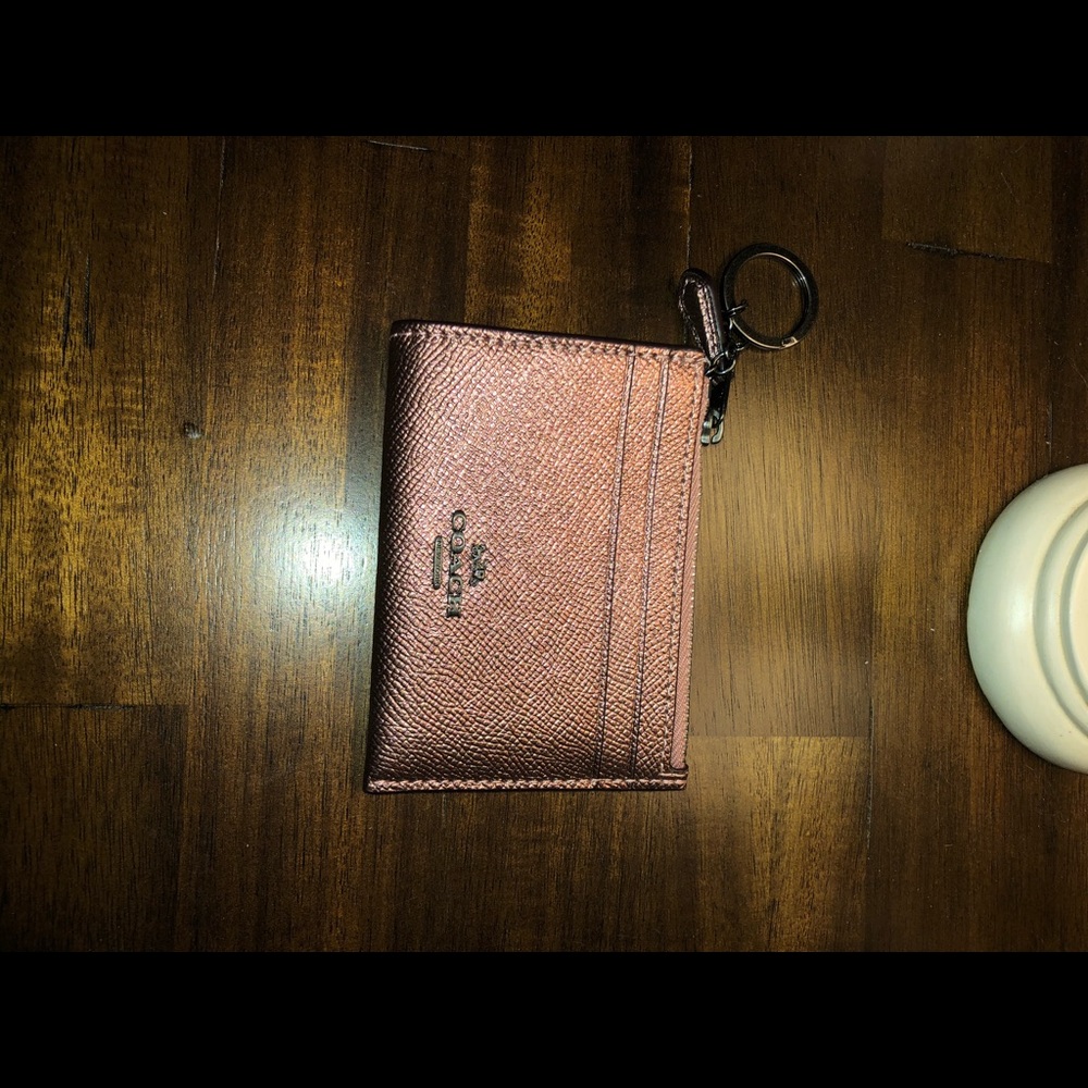 Coach Dusty rose card holder